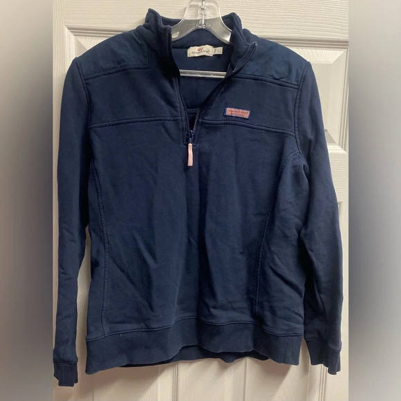 Vineyard Vines Jackets & Blazers - Vineyard Vines 100% Cotton Women’s Quarter Zip Pullover Sweatshirt Size Large